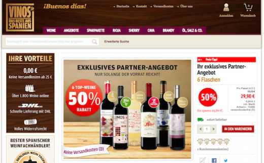 Vinos Gutschein Rabatt Vinos.de