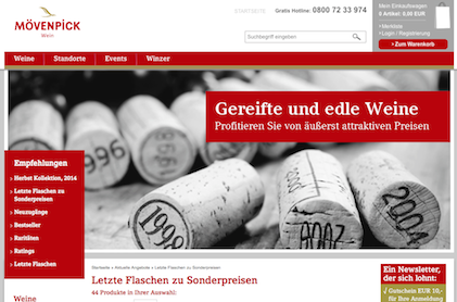 Moevenpick Wein Gutschein