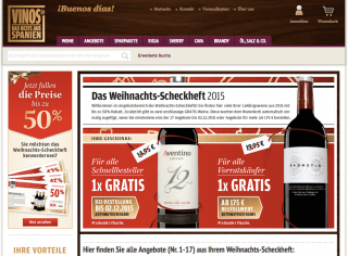 Vinos Weihnachts-Scheckheft