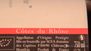 Cotes du Rhone Etikett